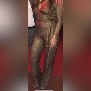 Boutique Gold Dressy Romper